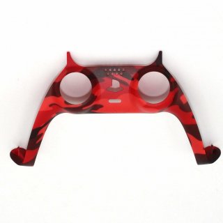 Controller Frame Griff Gehäuse Rahmen Shell Cover Case für Sony PS5 Gamepad Camouflage Rot