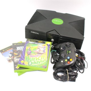 Microsoft XBOX 1 Classic mit Controller & 3 Spiele & RGB KABEL gebraucht