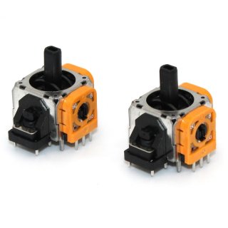2 x Analog Controller 3D Steuer Modul Thumbstick Stickdrift Orange Potentiometer für Sony PS5