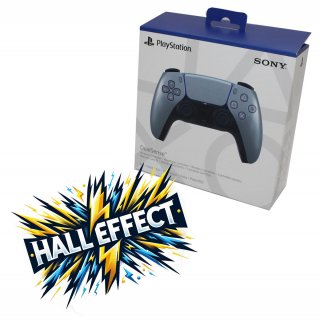 DualSense Wireless-Controller - Sterling Silver + Halleffect Halleffekt Sticks [PlayStation 5] PS5 - Neu
