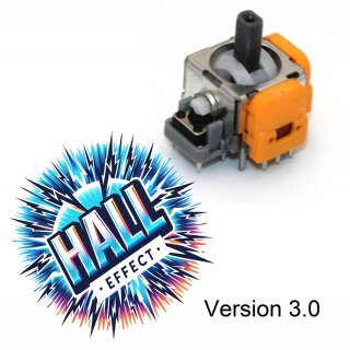 PS5 Analog Halleffect Halleffekt Controller 3D Steuer Modul Thumbstick Stickdrift Potentiometer Orange V3 "L -4C"