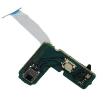 Power Switch On Off Reset PCB Board Button SW-435-02  für Ps2 Slim SCPH 75004 + Flex Kabel