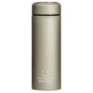 MELIANDA MA-1350 350 ml Champagner Doppelwandige Vakuum isolierte Edelstahl Thermosflasche heiß und kalt mit Edelstahl Teesie