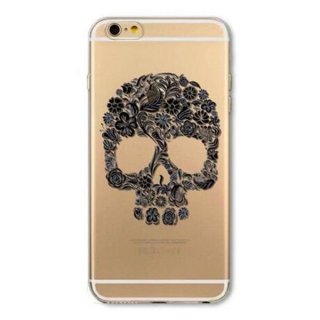 iPhone 6+ 6S+ Plus Schutzhülle Totenkopf Handyhülle Hülle Tasche Cover Case Silikon
