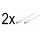 2 x SAT DVB-S SatelitenKabel F Stecker 75 Ohm für Satellit LNB Anschlusskabel Receiver weiß Goobay