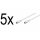 5 x SAT DVB-S SatelitenKabel F Stecker 75 Ohm für Satellit LNB Anschlusskabel Receiver weiß Goobay