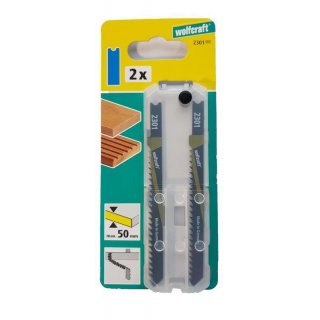 Wolfcraft 2 Stück Stichsägeblätter Holz / Kunststoff Neu & OVP 2301000