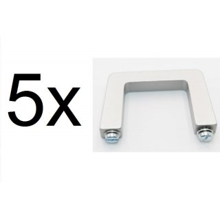 5 x Mentor 268.1 Tragegriff Aluminium (L x B x H) 69 x 12.2 x 40mm