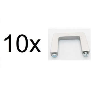 10 x Mentor 268.1 Tragegriff Aluminium (L x B x H) 69 x 12.2 x 40mm