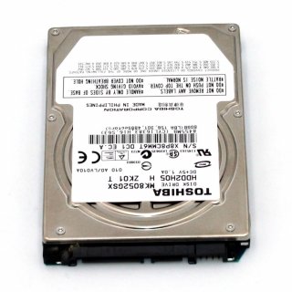 Notebook 80GB Toshiba MK8052GSX HDD2H05 SATA 2.5" 5400rpm gebraucht
