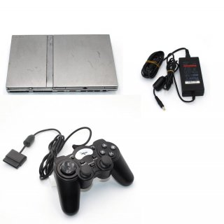 Sony Ps2 Slim Silber Playstation 2 Konsole SCPH 77004 gebraucht mit Controller