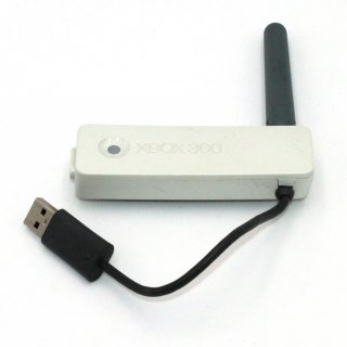 ORIGINAL XBOX 360 WLAN / WIRELESS LAN STICK / NETWORKING ADAPTER in WEISS
