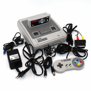 Original SNES Super Nintendo Konsole Gerät 1 Controller & Spiel ILUSION OF TIME