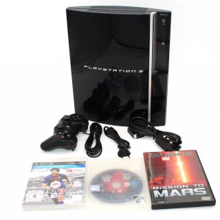 Sony PlayStation 3 80GB [inkl. DualShock Controller] schwarz - gebraucht : Zustand : Gut