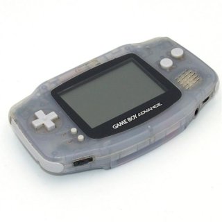 Game Boy Advance Konsole Clear Blue + 1 Spiel + Tasche - gebraucht