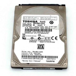 Toshiba MK5061GSY HDD2F52  500GB SATA II 2,5 Zoll 7200 RPM Notebook Laptop Festplatte PS4 PS4 HDD