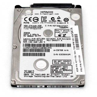 HGST Hitachi HTS723232A7A364 320GB HDD 5400rpm SATA Serial ATA 8MB Cache 6,4cm 2,5Zoll intern HTS543232A7A384